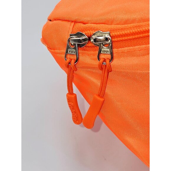 Foldie Unisex Neon Orange Lightweight Fanny Pack Adjustable Strap Waist Bag 2732 - Picture 11 of 16